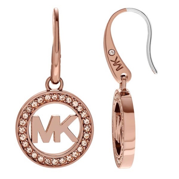 ⚜️MICHAEL KORS® Women's MK® Rose Gold Crystal Earrings⚜️